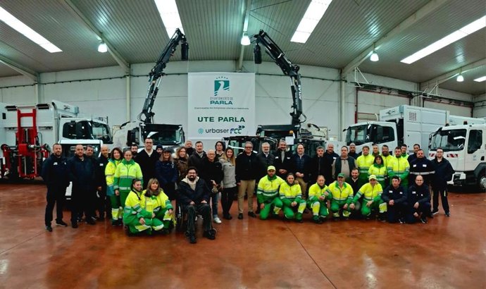 Trabajadores de FCC y Urbaser en Parla