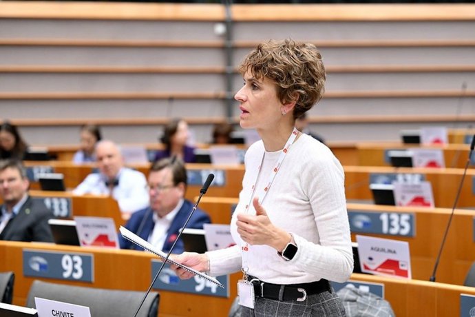 La presidenta Chivite este miércoles en el Comité de las Regiones.