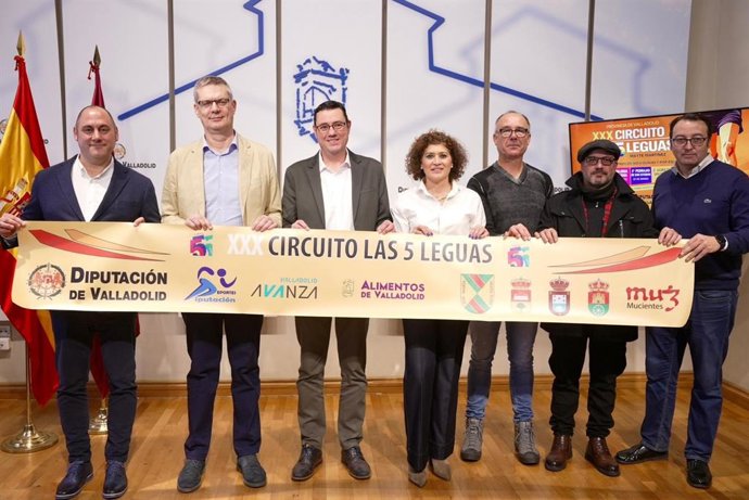 Presentación del circuito de las Cinco Leguas que organiza la Diputación de Valladolid.