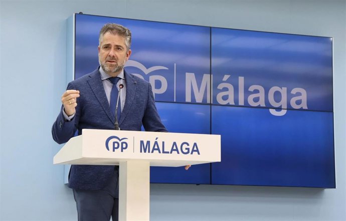Archivo - El vicesecretario de Málaga Productiva y coordinador del Observatorio Económico y de Precios del PP de Málaga, Carlos Conde.