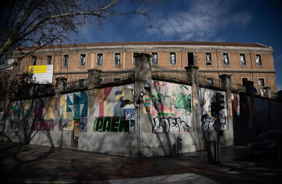 Archivo - Fachada de la Tabacalera Espacio Promoción del Arte, en Embajadores