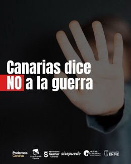 Seis formaciones de izquierda en Canarias se oponen a la guerra en Oriente Medio