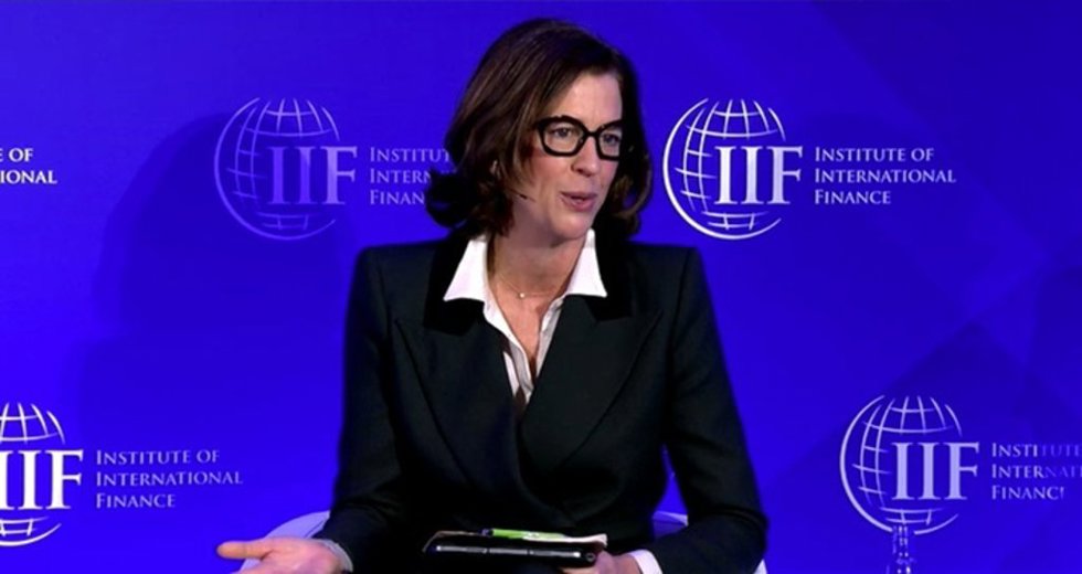 La presidenta de la Asociación Española de Banca (AEB), Alejandra Kindelán