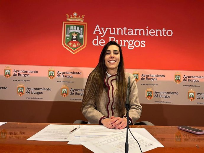 Archivo - La portavoz del equipo de Gobierno del Ayuntamiento de Burgos, Andrea Ballesteros Archivo.
