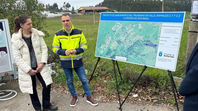 Medio Ambiente invierte 182.000 euros en las obras de ampliación del saneamiento de El Truébanu, Corvera.
