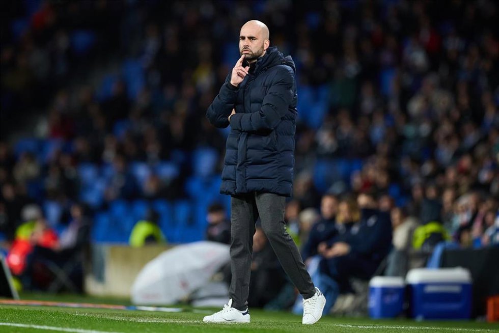 Archivo - El entrenador del RC Celta, Claudio Giráldez, en un partido de Liga.