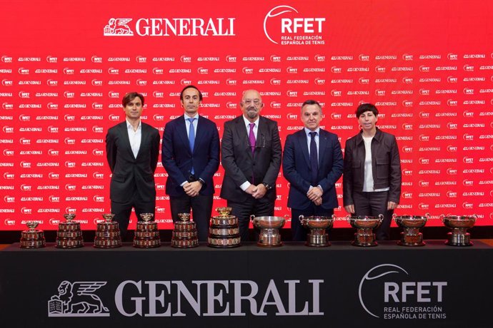 La RFET presenta una nueva era con 'Generali' para que siga "creciendo la importantísima pirámide del tenis".