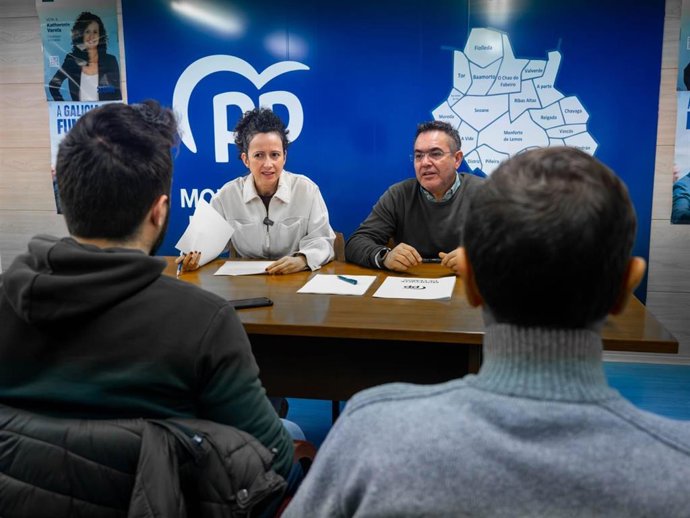 Rueda de prensa de la portavoz del PP de Monforte, Katy Varela