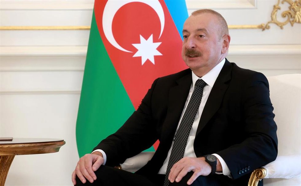 Archivo - El presidente de Azerbaiyán, Ilham Aliyev, durante una visita a Rusia en agosto de 2024 (archivo)