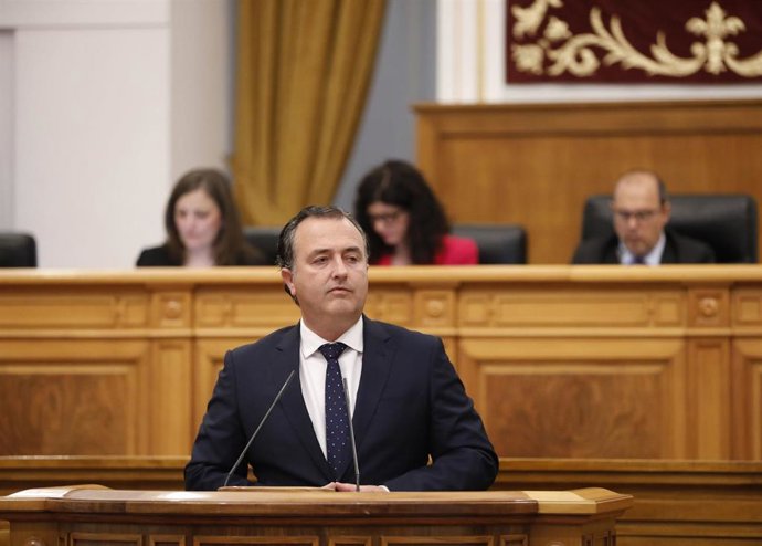 El presidente del Grupo Parlamentario Vox, David moreno