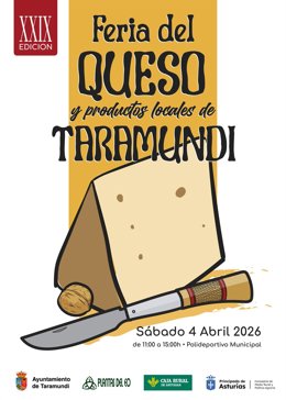 Cartel Feria del Queso y Productos Locales de Taramundi.