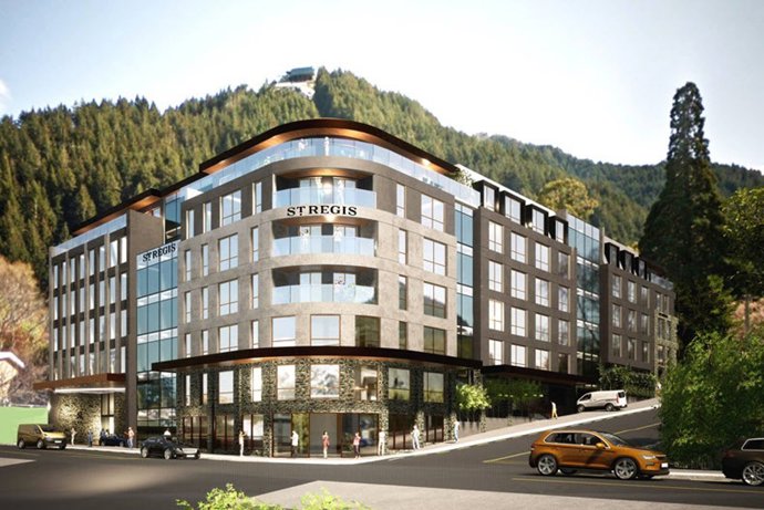 Rendering del hotel St. Regis Queenstown