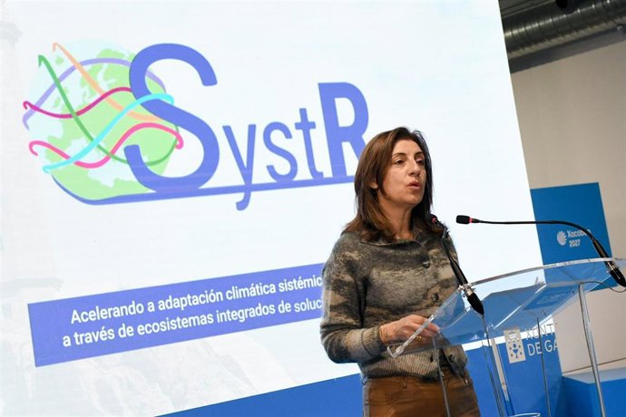La conselleira de Medio Ambiente, Ángeles Vázquez, en una jornada del programa SystR, a 5 de marzo de 2026.