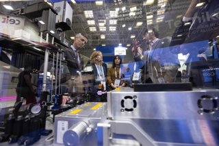 La diputada general de Gipuzkoa, Eider Mendoza, en la BIEMH