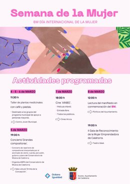 Cartel actos 8M de Calahorra