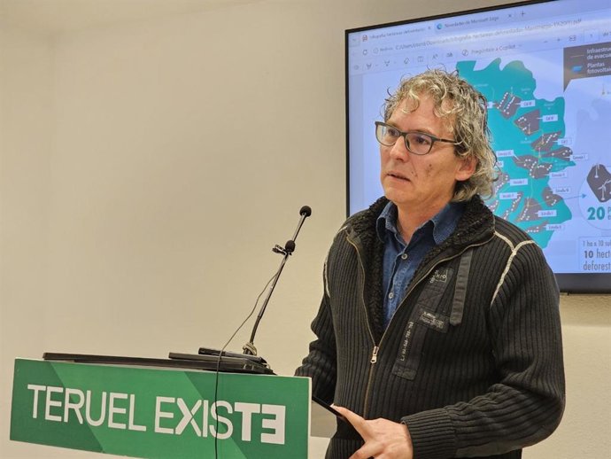 El portavoz de Energía del Movimiento Ciudadano Teruel Existe, Ernesto Romeo.