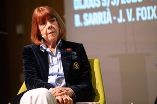 Gisèle Pelicot durante la presentación de las memorias 'Un himno a la vida' en Barcelona