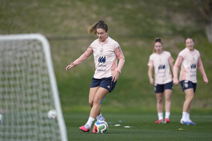 Alexia Putellas, durante un entrenamiento.