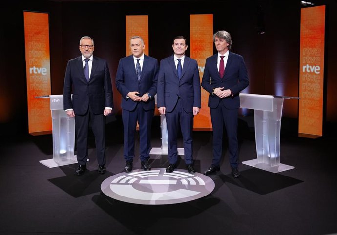 Imagen del primer debate electoral en CyL en 2026.