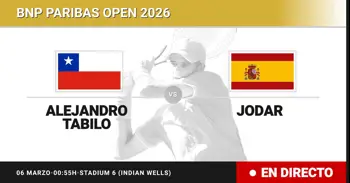 Alejandro Tabilo - Rafael Jodar, en directo hoy: sigue el partido de BNP Paribas Open