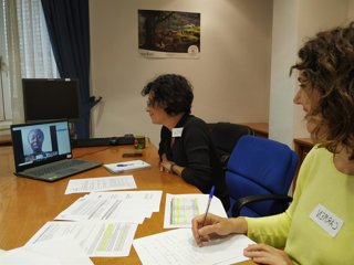 Archivo - Un momento de la reunión telemática de una de las mesas de trabajo del Foro de Personas Migrantes