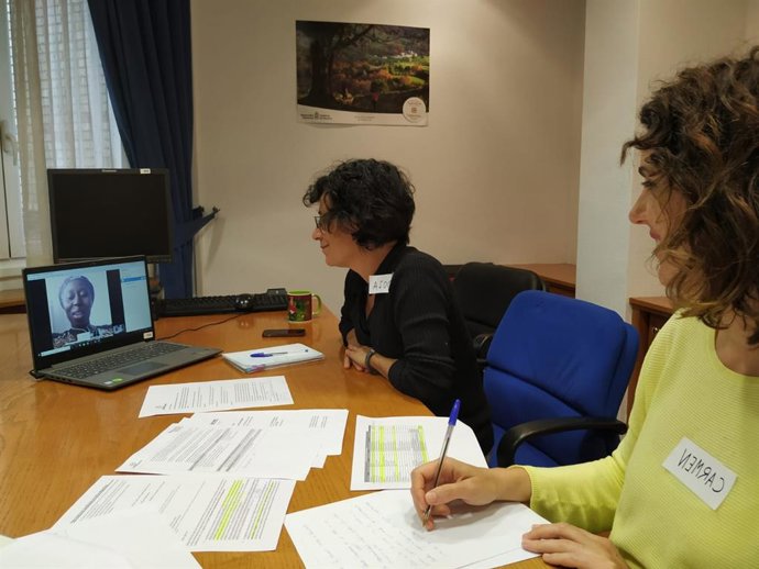 Archivo - Un momento de la reunión telemática de una de las mesas de trabajo del Foro de Personas Migrantes