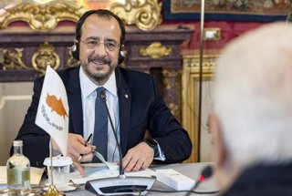 El presidente de Chipre, Nikos Christodoulides, en un viaje a Roma.