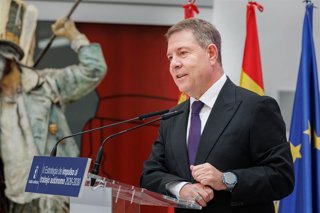 El jefe del Gobierno regional, Emiliano García-Page, presenta la II Estrategia de Impulso al Trabajo Autónomo 2026-2030.