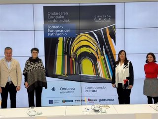 Archivo - Presentación de la IX edición de las Jornadas Europeas del Patrimonio en Gipuzkoa 2025