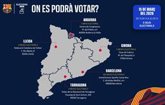 Foto: El FC Barcelona habilitará cinco sedes electorales para las elecciones del 15 de marzo