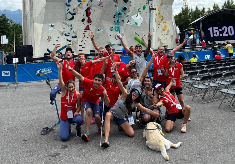 Archivo - Imagen de la selección española de escalada paralímpica