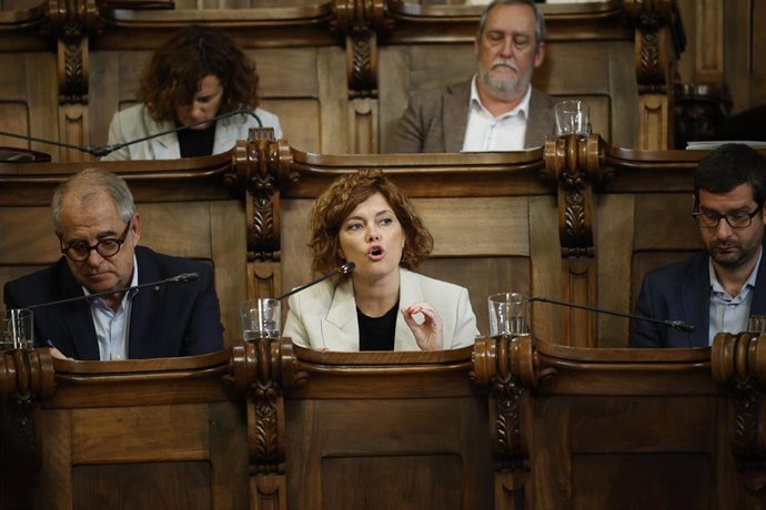 Archivo - La concejala por ERC, Elisenda Alamany Gutierrez, durante un pleno en el Ayuntamiento de Barcelona, a 25 de octubre de 2024, en Barcelona, Catalunya (España)
