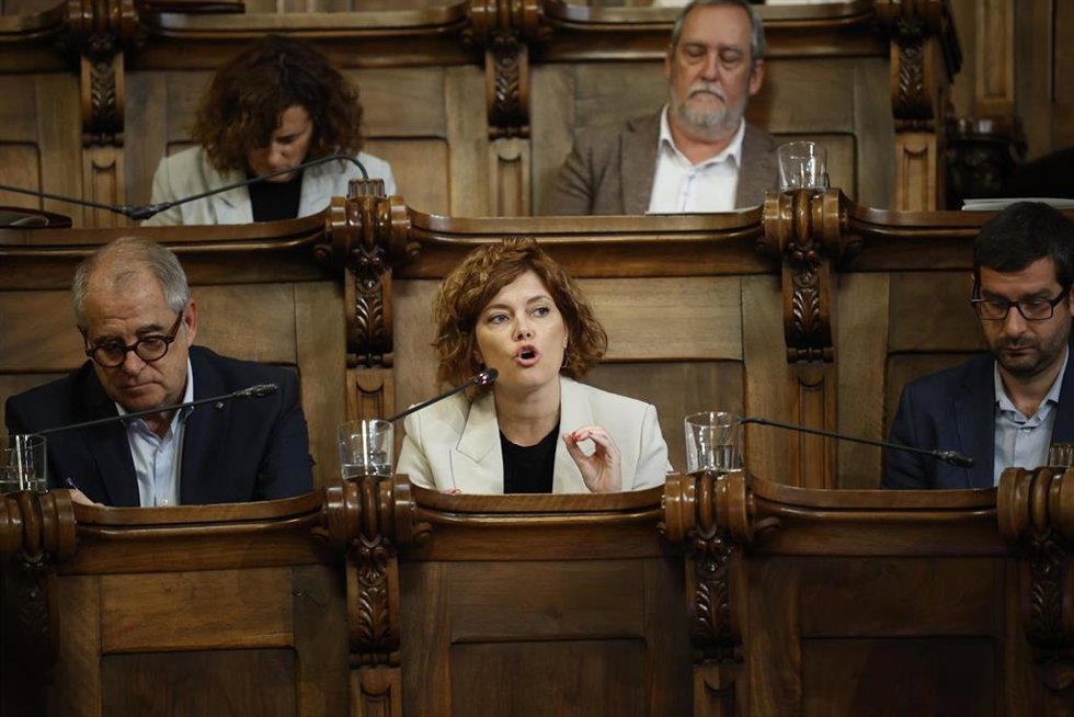 Archivo - La concejala por ERC, Elisenda Alamany Gutierrez, durante un pleno en el Ayuntamiento de Barcelona, a 25 de octubre de 2024, en Barcelona, Catalunya (España)