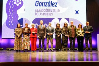 Gala de la primera edición de los Premios Ana Amalia González celebrada en Vera (Almería).