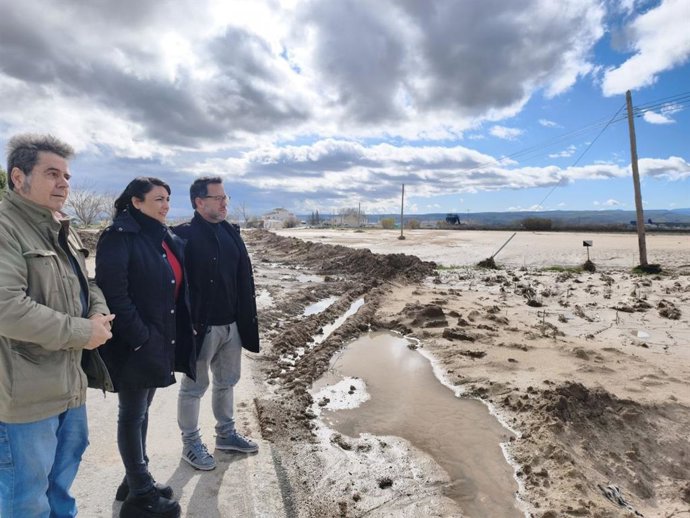 Desde la derecha en la imagen el portavoz de Adelante Andalucía, José Ignacio García, y la candidata en Granada, Inma Manzano