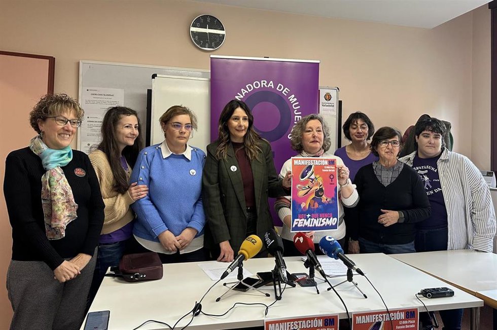La Coordinadora de Mujeres de Valladolid presenta la manifestación por el 8M.