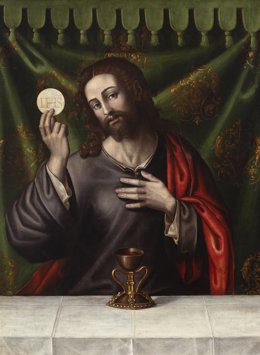 El Ayuntamiento de València adquiere el cuadro del Cristo Eucarístico, de Nicolau Borràs, para el Centro del Santo Cáliz de la ciudad.