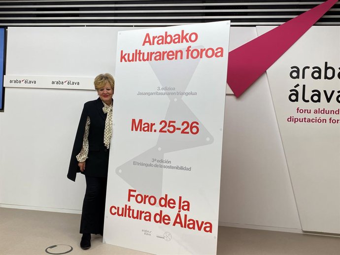 Ana del Val Arabako Foru Aldundiko Kultura eta Kirol diputatua