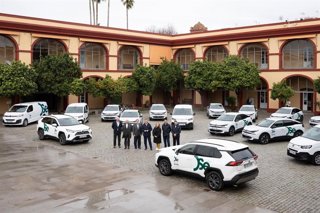 Algunos de los vehículos incorporados a la flota de Diputación.