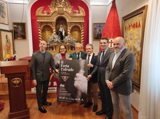 Autoridades en la presentación de la II Feria Cofrade de España e Iberoamérica.