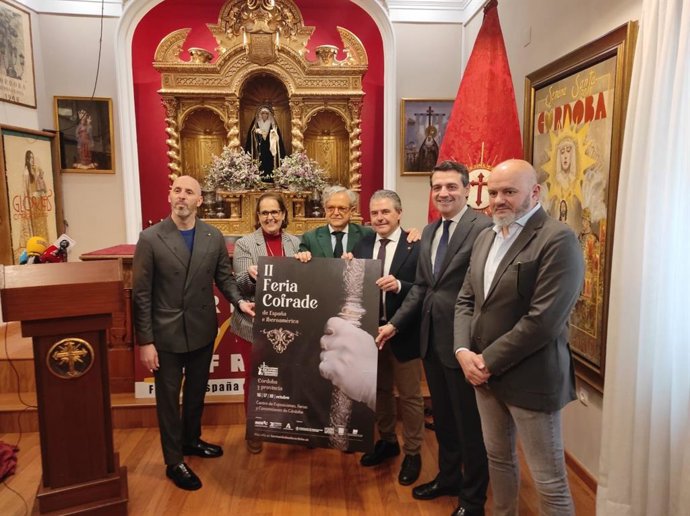 Autoridades en la presentación de la II Feria Cofrade de España e Iberoamérica.