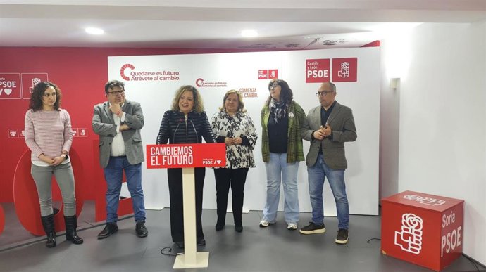 Iratxe García respalda la candidatura del PSOE en Soria .