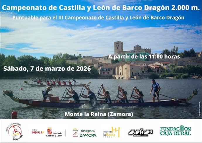 Cartel del III Campeonato de Barco Dragón.