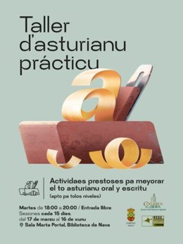 Taller d'asturianu en Nava con sesiones quincenales del 17 de marzu al 16 de xunu