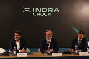 Jornada organizada por la Fundación Círculo de Tecnologías para la Defensa y la Seguridad, celebrada en la sede de Indra en Alcobendas (Madrid).