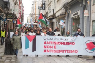 Archivo - Manifestación en apoio ao activista propalestino Bruno Lopes, a 25 de xaneiro de 2026.