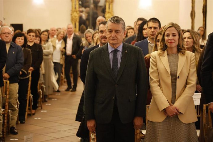 El consejero de Sanidad, Presidencia y Emergencias de la Junta de Andalucía, Antonio Sanz, asiste al acto de reconocimiento del Colegio de Enfermería de Córdoba a la labor de las enfermeras en el accidente ferroviario de Adamuz