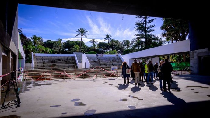 Vista del teatro del parque en Cádiz, en una imagen de archivo.