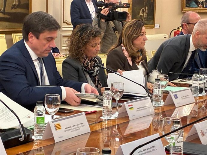 La consejera de Educación, Eva Ledo, en la Conferencia Sectorial de Educación.