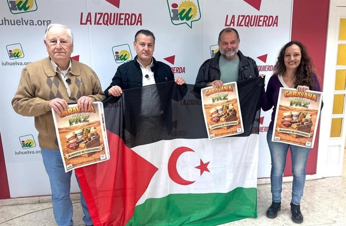 Campaña anual de IU para la recogida de alimentos y material solidario para la población saharaui.